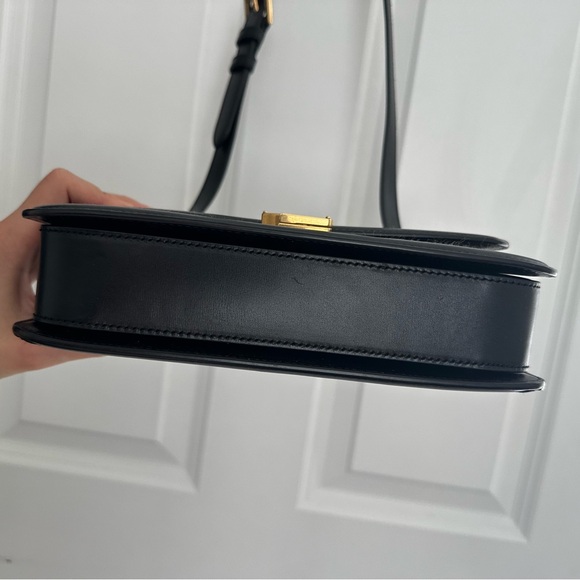 Saint Laurent Tweed Houndstooth Medium Solferino in Black - Picture 9 of 16